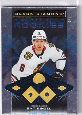 2025-26 Black Diamond Hockey Sam Rinzel Diamond Relic Rookies 4/9 BDR-SR