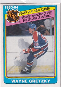 1984-85 O-Pee-Chee Wayne Gretzky Power Play Goal Leader #383