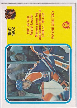 1982-83 O-Pee-Chee Wayne Gretzky Assist Leaders #240