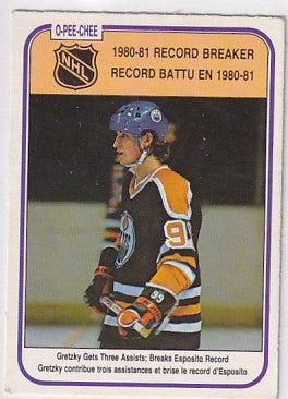 1981-82 O-Pee-Chee Wayne Gretzky Record Breaker #392