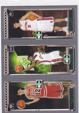 2003-04 Topps Rookie Matrix LeBron James Kirk Hinrich Darko Milicic RC