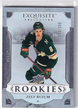 2025-26 Black Diamond Hockey Zeev Buium Exquisite Collection Rookie 140/399 R-ZB