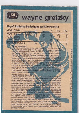 1981-82 O-Pee-Chee Wayne Gretzky Super Action #125
