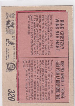 1989-90 O-Pee-Chee Wayne Gretzky Hart Trophy #320
