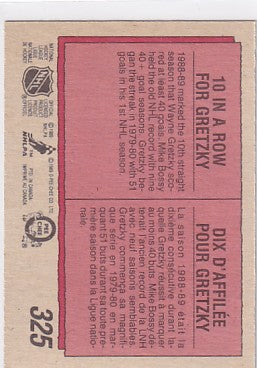 1989-90 O-Pee-Chee Wayne Gretzky Highlights #325
