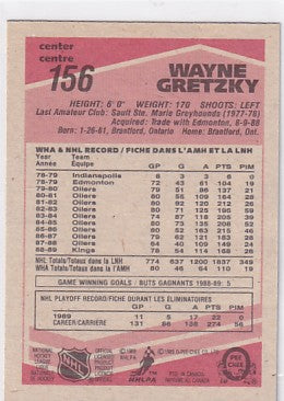 1989-90 O-Pee-Chee Wayne Gretzky #156
