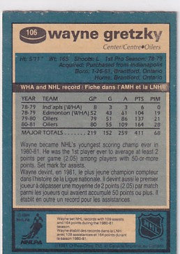 1981-82 O-Pee-Chee Wayne Gretzky #106
