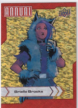 2022-23 Marvel Annual Brielle Brooks Gold Linearity 88/88 #12