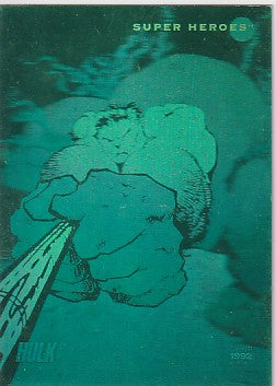 1992 Marvel Hulk Green Hologram H-1