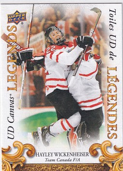 2023 Tim Hortons Collector's Series Hayley Wickenheiser UD Canvas Legends CL-13