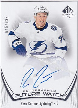 2021-22 SP Authentic Ross Colton Autographed Future Watch Auto 645/999