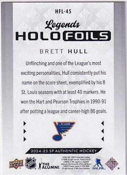 2024-25 SP Authentic Brett Hull Legends Holofoils HFL-45