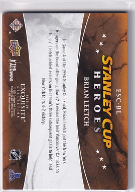 2025-26 Black Diamond Hockey Brian Leetch Exquisite Collection Stanley Cup Heroes ESC-BL