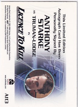 2008 James Bond Anthony Starke Licence To Kill Auto A113