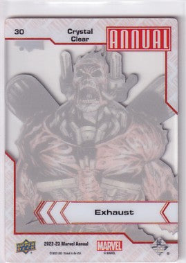2022-23 Marvel Annual Exhaust Crystal Clear #30