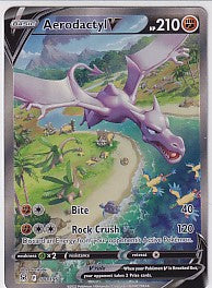 Aerodactyl V (Alternate Full Art) Lost Origin Secret Rare 180/196