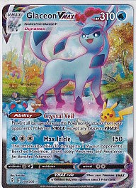 Glaceon VMAX (Alternate Art Secret) Evolving Skies Secret Rare 209/203