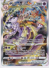 Mewtwo VSTAR Crown Zenith: Galarian Gallery Ultra Rare GG44/GG70