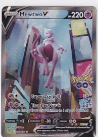 Mewtwo V Full Art Pokemon Go 072/078 Pokemon Card