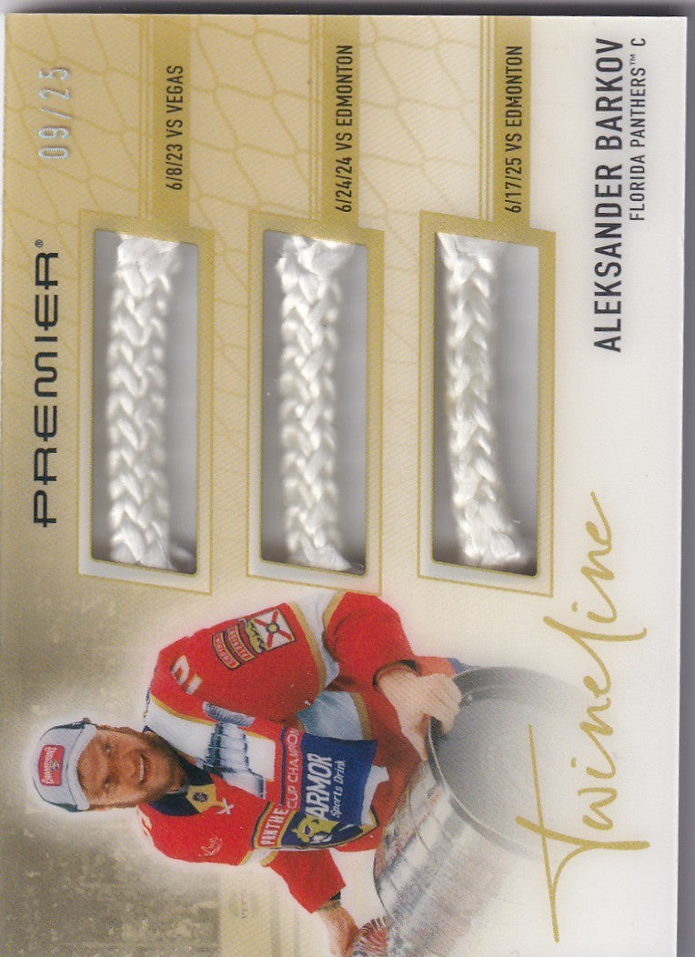 ALEKSANDER BARKOV 2025-26 UD Premier Twineline 09/25 Florida Panthers TL-AB