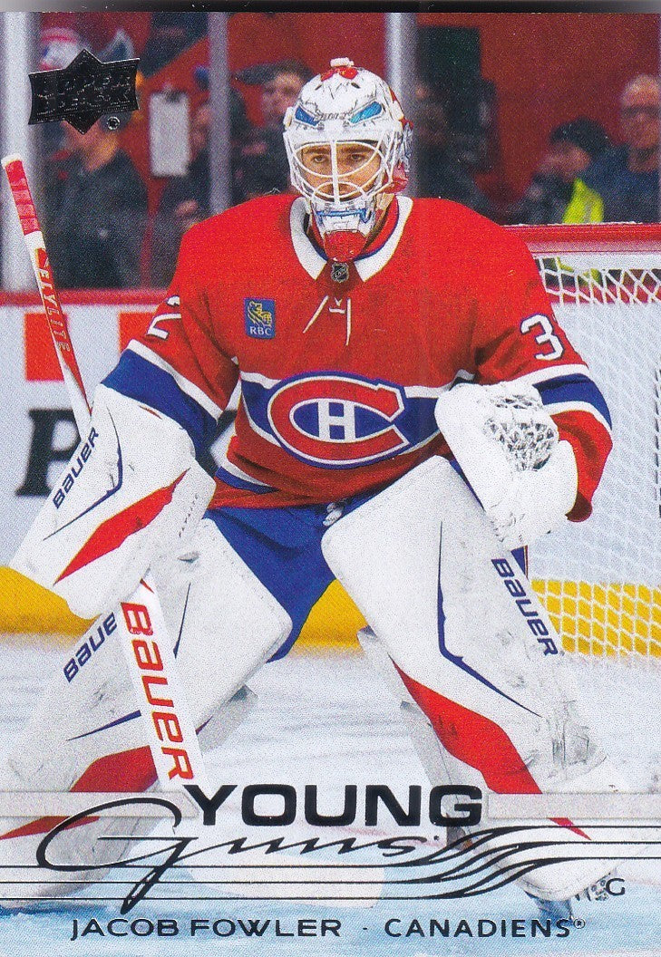 Jacob Fowler 2025-26 Upper Deck Young Guns Rookie Card #724 Montreal Canadiens