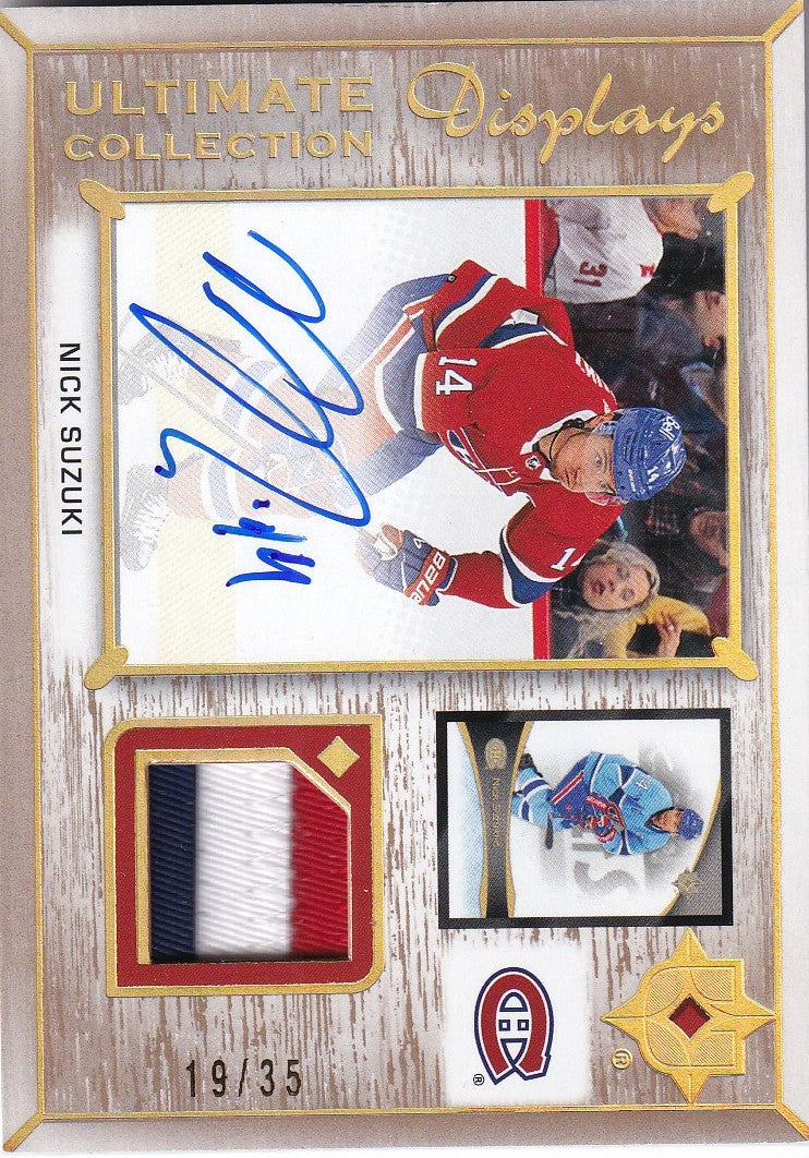 NICK SUZUKI 2022-23 UD Ultimate Collection Displays 19/35 Montreal Canadiens UDA-NS