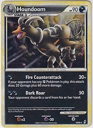 *LP* Houndoom Holo Rare - Call of Legends 10/95 Pokemon Card