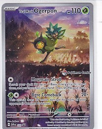 Teal Mask Ogerpon Pokemon Center Stamp - Scarlet & Violet Promo 123 Pokemon Card