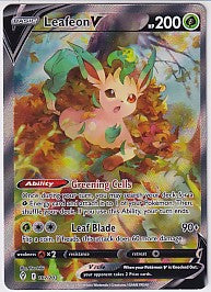 Leafeon V (Alternate Full Art) Evolving Skies Ultra Rare 167/203