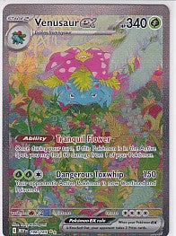 Venusaur EX Special Illustration Art - SV: 151 198/165 Pokemon Card
