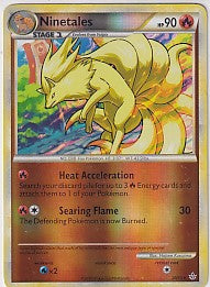 *LP* Ninetales Holo Rare - Unleashed 20/95 Pokemon Card