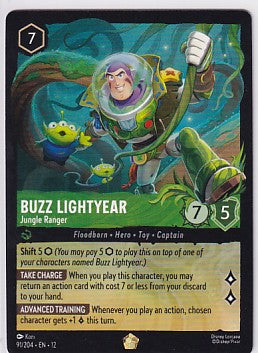 Buzz Lightyear - Jungle Ranger 91/204 Legendary Cold Foil Disney Lorcana Wilds Unknown