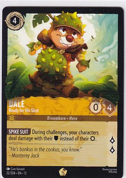 Dale - Ready for His Shot 22/204 Disney Lorcana Wilds Unknown