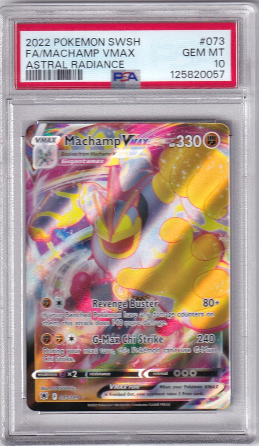 Machamp VMAX  - Astral Radiance Full Art PSA 10 Gem Mint Pokemon - SWSH