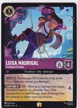 Luisa Madrigal - Confident Climber 60/204 Legendary Cold Foil Disney Lorcana Wilds Unknown