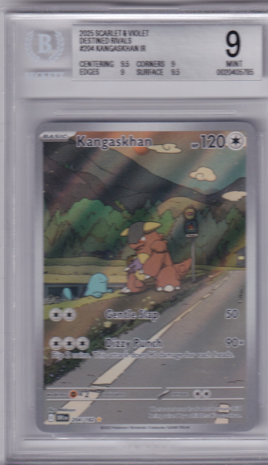 Kangaskhan - 2025 Destined Rivals BGS 9  Mint Pokemon 204/182 Scarlet & Violet