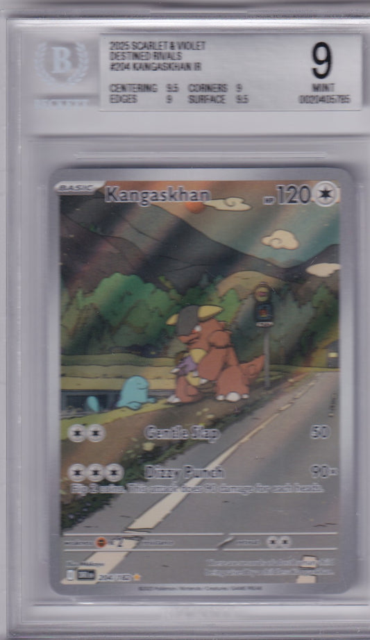 Kangaskhan - 2025 Destined Rivals BGS 9  Mint Pokemon 204/182 Scarlet & Violet