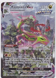 LP* Rayquaza VMAX 218/203 Pokemon Sword & Shield Evolving Skies