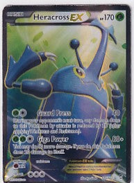 *DMG* Heracross EX Full Art 105/111 Pokemon XY Furious Fists