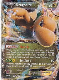 *MP* Dragonite EX Ultra Rare - Furious Fists 74/11 Pokemon Card
