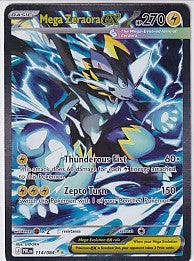 Mega Zeraora EX Special Illustration Rare - Pitch Black 114/084 Pokemon Card