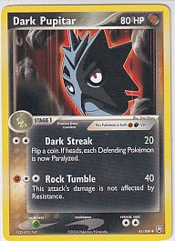 Dark Pupitar Uncommon - EX Team Rocket Returns 41/109 Pokemon Card