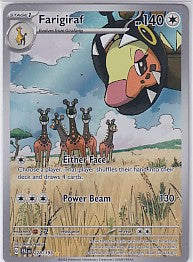 Farigiraf Illustration Rare - Paldea Evolved 228/193 Pokemon Card