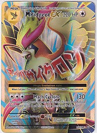 M Pidgeot EX Full Art Ultra Rare - Evolutions 105/108 Pokemon Card