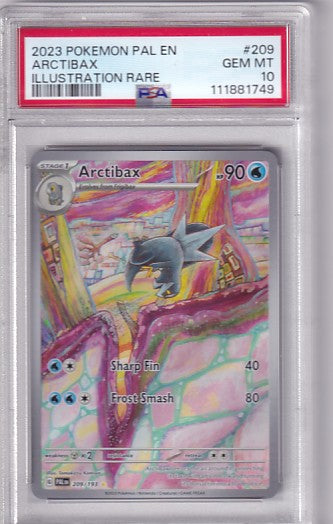 PSA 10 Arctibax 209/193 Pokemon Scarlet & Violet Paldea Evolved