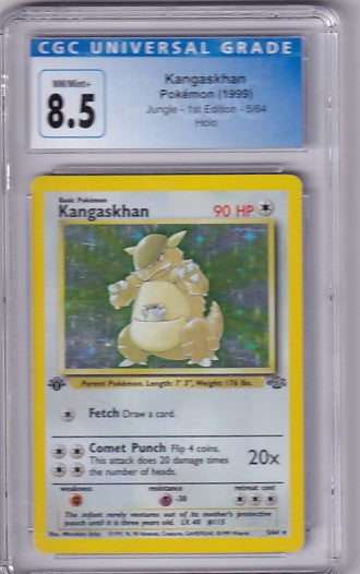 CGC 8.5 Kangaskhan 5/64 Pokemon Jungle 1st Edition