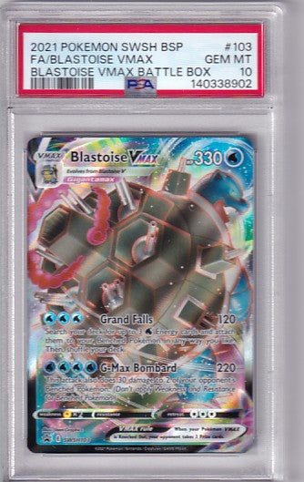 PSA 10 Blastoise VMAX SWSH103 Pokemon Sword & Shield Promo