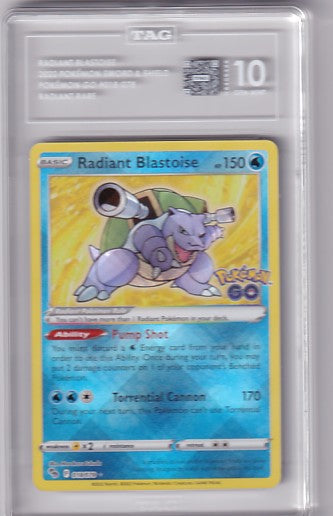 TAG 10 Radiant Blastoise 018/078 Pokemon Sword & Shield Pokemon GO