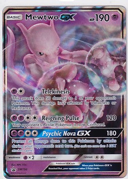 *LP* Mewtwo GX SM196 Pokemon Sun & Moon Promo