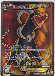 *LP* Houdoom EX Full Art Ultra Rare - BREAKthrough 153/162 Pokemon Card